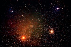 Antares and M4 image by stargazerbob@aol.com