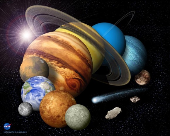 Montage of Solar System - NASA/JPL