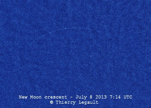 New record for youngest moon via Thierry Legault