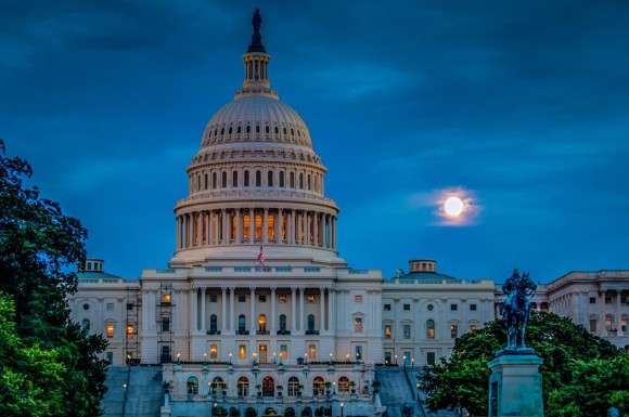 Jeff Norman posted this photo of the September 18 Harvest Moon over the U.S. Capitol.  Thanks, Jeff!