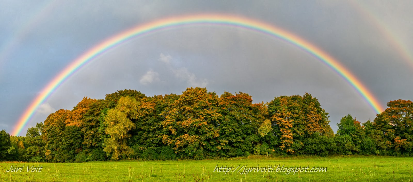 Double rainbow and autumn colors on EarthSky | Today's Image | EarthSky
