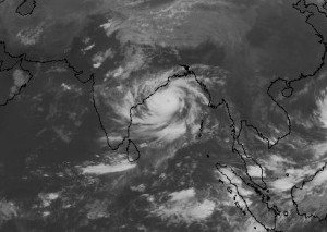 Phailin on October 11: About half India's size