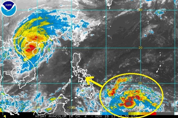 Could another tropical system affect the Philippines by the middle of next week? Possibly. Image Credit: NOAA