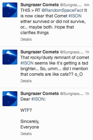 Go, Comet ISON … oh, no!