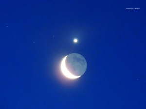 Maurizio Campisi got this beautiful shot of the moon and Venus on February 26.