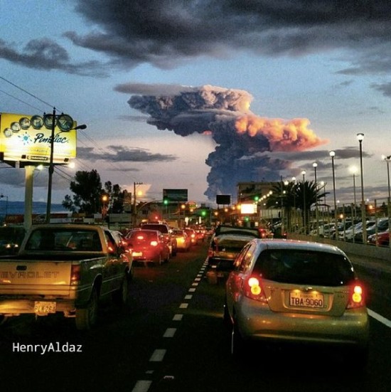 Tungurahua volcano on April 4 via Henry Aldaz. See more awesome photos of the April 4 eruption at rt.com.