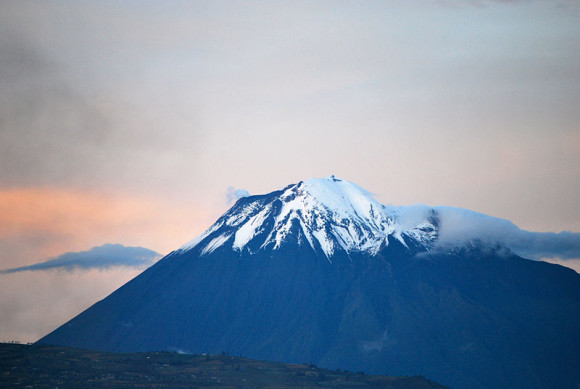 Tungurahua volcano in quieter times (September 11, 2011) via David Torres Costales / @DavoTC