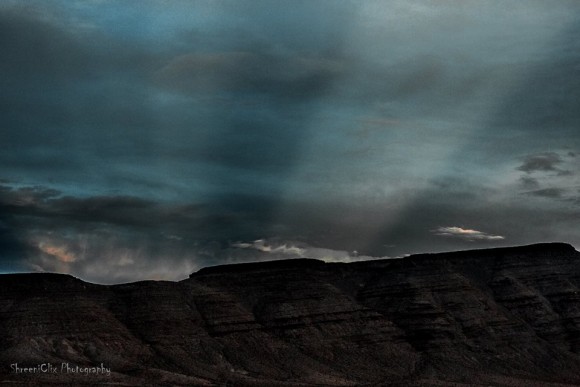 View larger. | Anticrepuscular rays - seen in the east at sunset - in Nevada. Shreenivasan Manievannan posted this photo on EarthSky Facebook in July 2014. Visit Shreeniclix Photography.