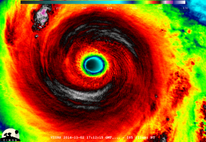 Typhoon Nuri intense