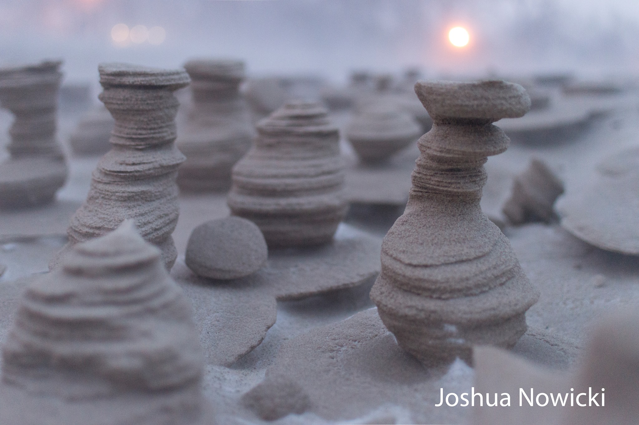 Wind sculpted this frozen sand in Michigan | Today's Image | EarthSky