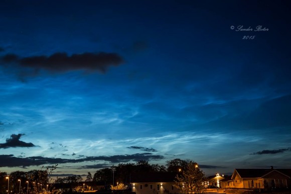 Sandor Botor in Sweden captured notilucent clouds on June 1, 2015.  Thank you, Sandor!