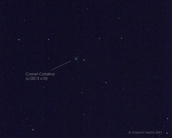 Comet Catalina on December 7 by Geraint Smith in New Mexico.