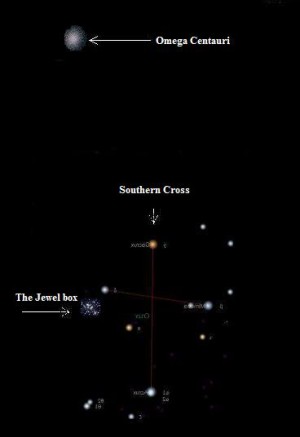Omega Centauri Star Chart