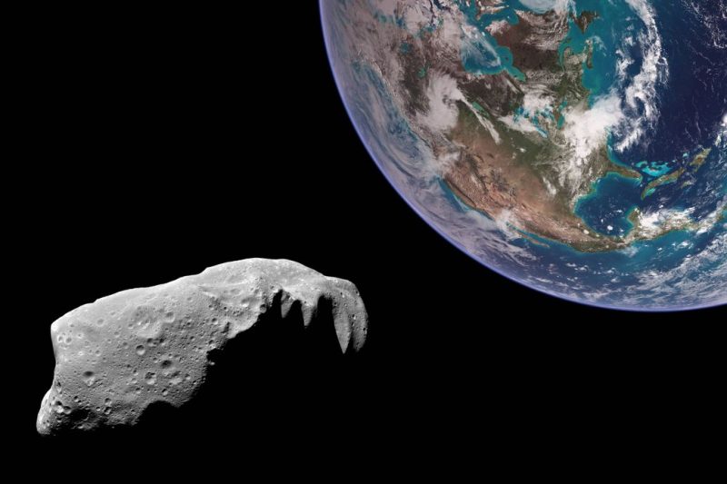 Asteroid near Earth.